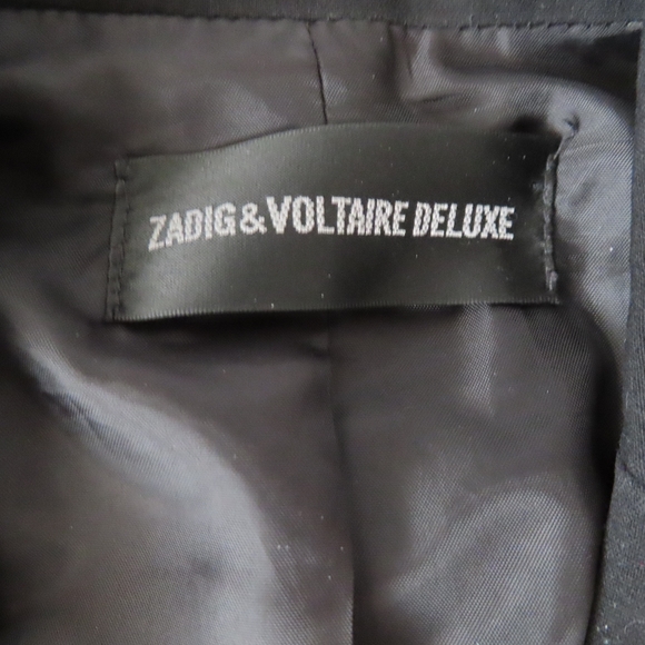 Zadig & Voltaire women Deluxe jacket blazer black sz SMALL - Picture 6 of 7